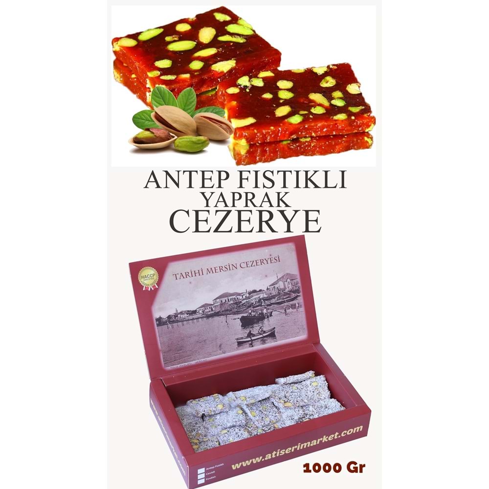 ANTEP FISTIKLI YAPRAK CEZERYE 1000GR