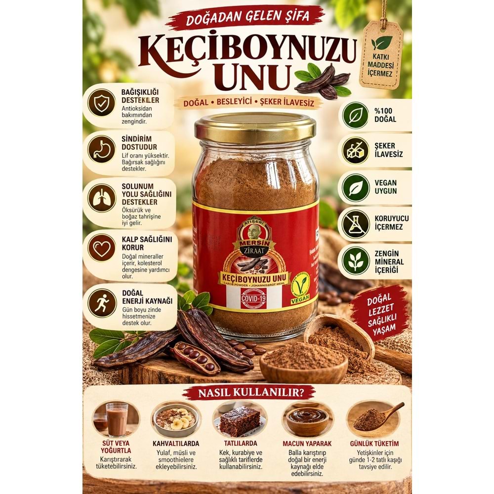 200 GR KEÇİBOYNUZU UNU