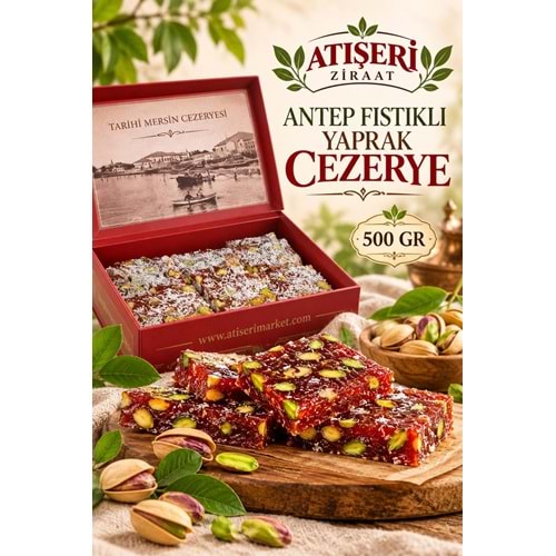 ANTEP FISTIKLI YAPRAK CEZERYE 500G
