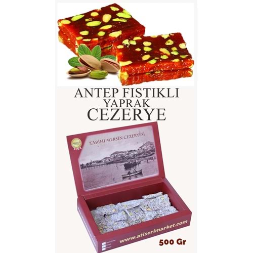 ANTEP FISTIKLI YAPRAK CEZERYE 500G