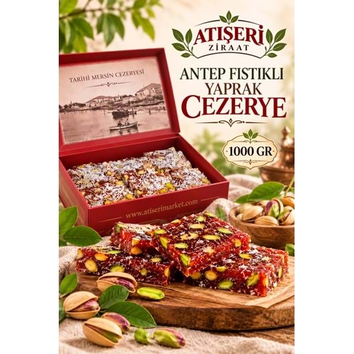 ANTEP FISTIKLI YAPRAK CEZERYE 1000GR